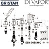 Bristan Ebony 5 Hole Bath Shower Mixer Spares